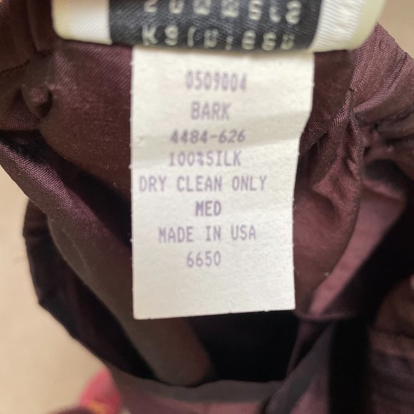 Kathleen Sommers Brown Silk Pants - Picture 3 of 8